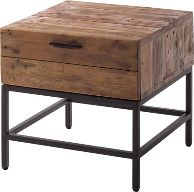 Produktbild von home24 Beistelltisch - Pinie Massiv / Metall