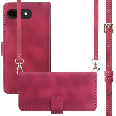Imagen del producto de Funda Tipo Libro con Cuerda para Google Pixel 9A - Rojo
