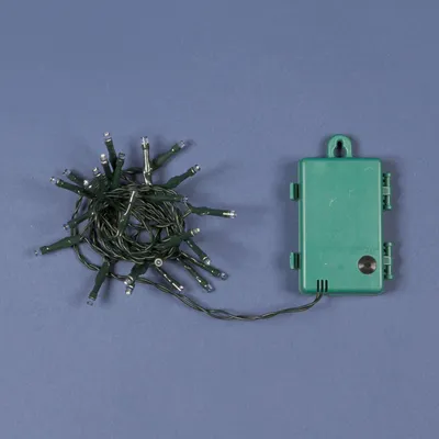 Lichterkette, 24 warmweiße LEDs, batteriebetrieben, Timer