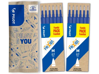 Produktbild von PILOT Ersatzmine FriXion Ball/Clicker 0.7 - 12er Set Tintenrollerminen, Blau