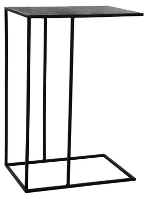 Productafbeelding van Pomax Stravo bijzettafel, zwart, afmetingen 50 x 35 x 75 cm