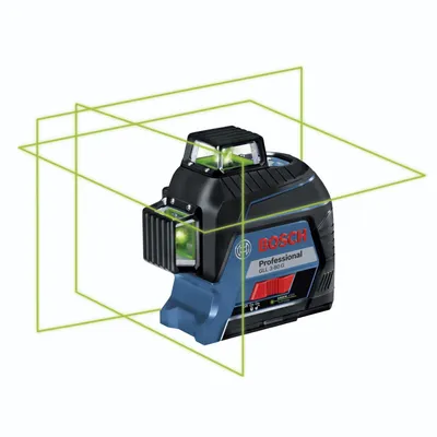 Produktbild von Linienlaser GLL 3-80 G Arbeitsber.30m Laserkl.2 Stativgewinde 1/4 5/8 Zoll BOSCH