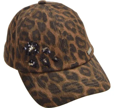 Produktbild von Seeberger Baseball Cap im Leo Look mit Pailettenstickerei und Metallschnalle, beige, Gr. Einheitsgröße