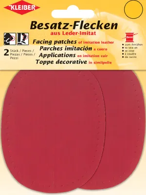 Immagine prodotto di KLEIBER Toppe da cucire ovali 85 x 110 mm rosso