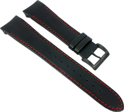 Produktbild von Casio Edifice Uhrenarmband XL | Leder schwarz für Herrenuhr EWQ-M1000L