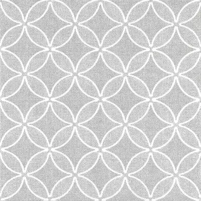 Zdjęcie produktu dla Papstar Servietten grau Circle Flowers 40x40cm 50 Stück