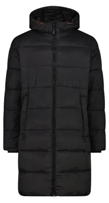 Image de CMP - Parka en nylon pour hommes, avec capuche fixe, couleur noire, taille 54