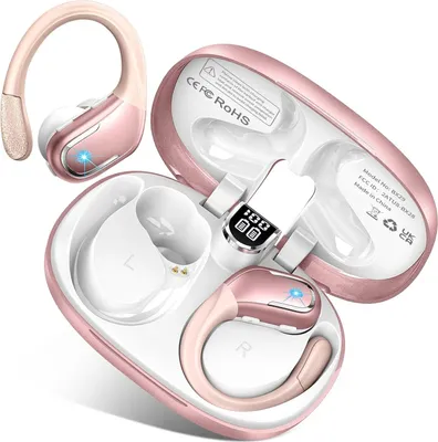 Zdjęcie produktu dla Sportowe słuchawki Bluetooth nauszne, 2024 Wireless z Bluetooth 5.3, HiFi Stereo, 75 godzin odtwarzania, redukcja szumów, głębokie basy, wodoodporność IP7, USB-C