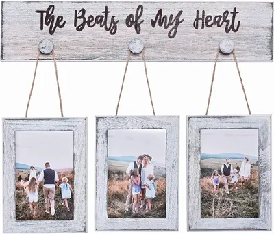3er-Set Holz-Fotolisten 4x6 Zoll, Galerie-Wanddekoration