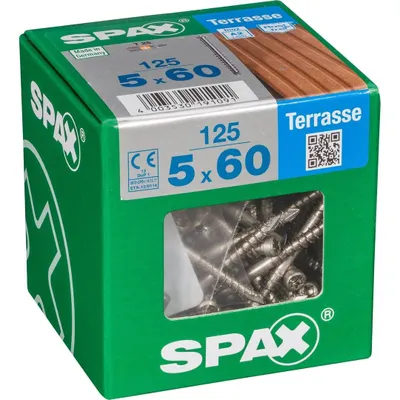 Immagine prodotto di Set di 125 viti SPAX in acciaio inox a testa cilindrica, Diam.5 mm x L.60 mm