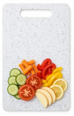 Produktbild von Schneidebrett - Kunststoff - Küchenzubehör - Weiß - 15 x 25 cm