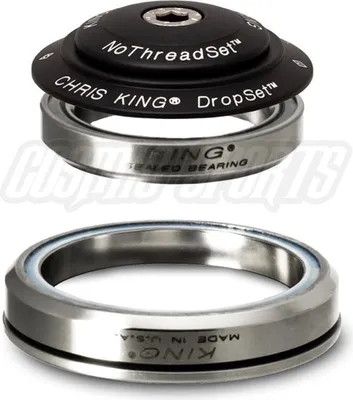 Produktbild von Chris King DropSet 5 Tapered Steuersatz, Edelstahl-Lager, 1 1/8"-1.5", GripLock, IS42/28.6