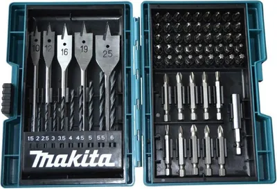 Image de Makita® Accessoires Jeu de bits + forets 71 pièces - B-50295