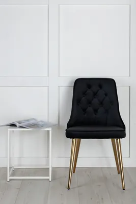 Produktbild von Venture Home Stuhl Velvet Deluxe Schwarz 2er-Pack