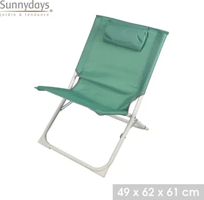 Produktbild von Sunnydays 49x62x61 cm Strandstuhl Strandhocker Campingstuhl 224219