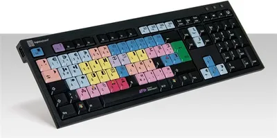 Produktbild von Logickeyboard Klawiatura Avid Media Composer USB QWERTZ Niemiecki Wielokolorowy (CKB-MCOM4-BJPU-EN)