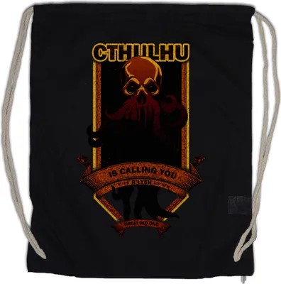 Produktbild von Urban Backwoods Cthulhu Is Calling You, Turnbeutel, Farbe: Schwarz