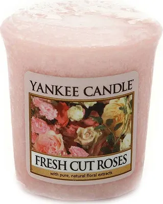 Zdjęcie produktu dla Yankee Candle FRESH CUT ROSES - opakowanie próbne 49g