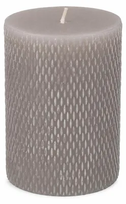 Produktbild von Stumpenkerze, ca. 7 x 10 cm, 3-farbig sortiert Grau