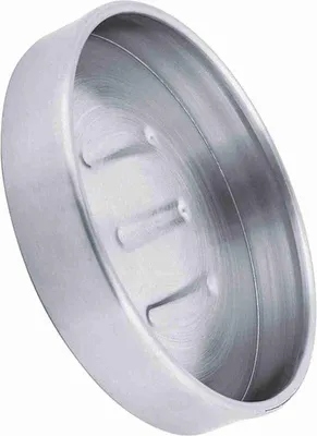 Produktbild von Runder Zeephouder aus Edelstahl, ideal für Seife oder Schwamm aufbewahren, langlebig und rostfrei.