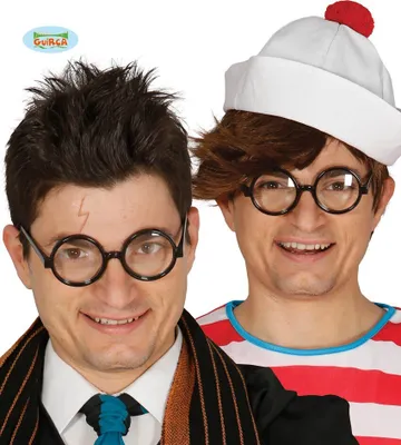 Produktbild von Runde Nerd Brille zum Zauberer Kostüm