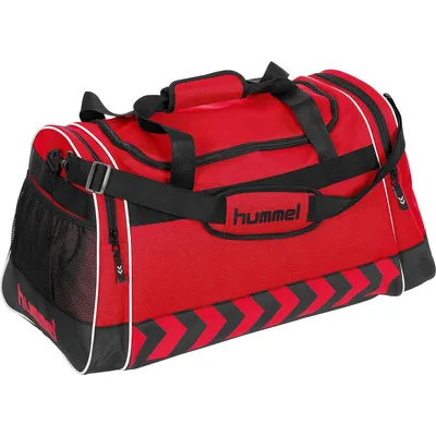 Produktbild von Hummel Luton (L) Sporttasche Mit Seitlichen Nassfächern - Rot / Schwarz  | Größe: UNI