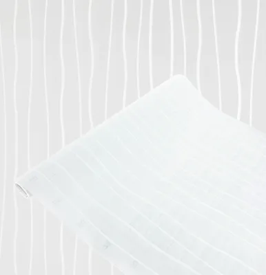 Produktbild von Statisch Fensterfolie 45x150 cm - Wellen - Statische Sichtschutzfolie ohne Kleber aus PVC - Selbsthaftende Glasfolie für Lichtdurchlass und Privatsphäre - Fensterfolie statisch haftend