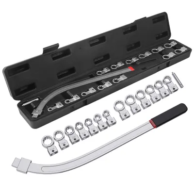 Produktbild von Spannrollen-Werkzeug-Satz (15-teilig) Keilrippenriemen Riemenspanner-Schlüssel-Set