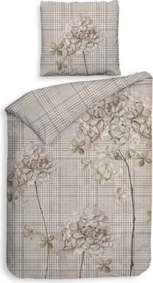 Produktbild von Heckett and Lane Rory Bettwäsche 155 Beige Bettwäsche 1 x Bettbezug 155x220 + 1 x Kopfkissenbezug 80x80 Beige Geblumt natur