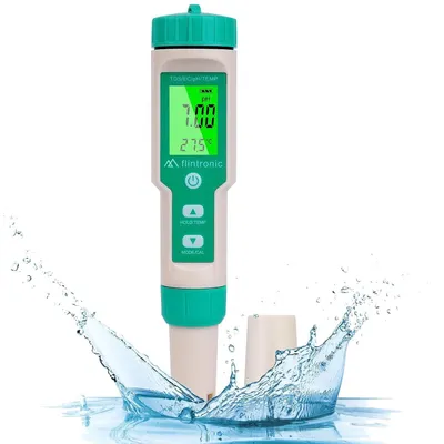 Produktbild von pH-Messgerät Wasserqualitätstester Wasserprüfer - 4-in-1 pH TDS EC Temperatur - LCD mit grüner Hintergrundbeleuchtung - Pool Teich Aquarium