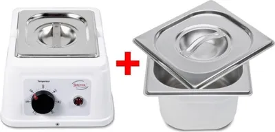 Produktbild von Städter Temperiergerät Set inkl. 2. Behälter, Schmelzgerät für Kuvertüre und Schokolade, Inhalt des Schokoladenbehälters je 1,5 Liter