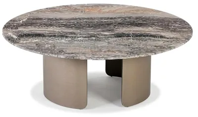 Image de Table basse en marbre, forme ronde, style moderne, design raffiné, qualité supérieure, élégante, luxueuse