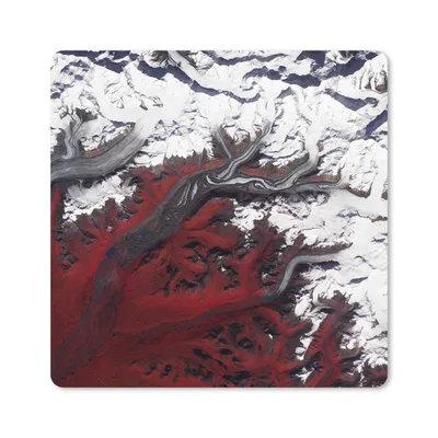 Produktbild von MuchoWow® Mauspad Mousepad Galaxie - Rot - Weiß 30x30 cm - Mousepads - Maus Mat - Pad - Mausunterlage - Gaming