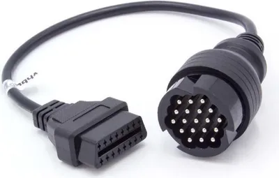 Produktbild von vhbw OBD Adapter 19Pin-OBD1 auf OBD2 kompatibel mit Porsche 928, 911, 986, 944, 993, 987, 997, 996 Auto, KFZ - 20 cm