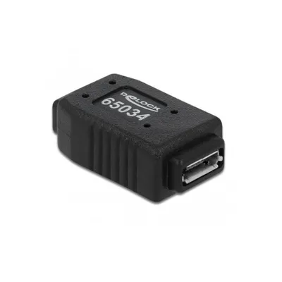 Image de DELOCK Adaptateur USB micro-A+B femelle vers USB micro-A+B femelle