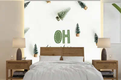 Produktbild von MuchoWow® Fototapete für Wohnzimmer oder Schlafzimmer Wandtapete Vinyl Motivtapete Winter - Weihnachten - Tannenbaum - 260x260 cm - Papiertapeten