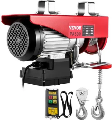 Obrázok produktu pre Elektrický lanový navijak s diaľkovým ovládaním, nosnosť 250/500 kg