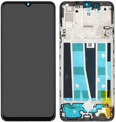 Produktbild von SMT - Original LCD Display Touchscreen Bildschirm & Rahmen Schwarz für Oppo A91 4G CPH2021 / F15 CPH2001 & Werkzeug