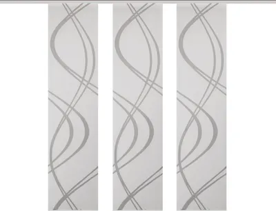 Produktbild von Schiebevorhang TIBERIO aus Dekostoff und Voile mit Scherli 245 x 60 cm