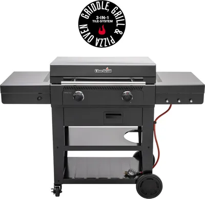 Immagine prodotto di Char-Broil Piastra Gas VersaTile 3-in-1 per Arrostire, Grigliare e Pizza
