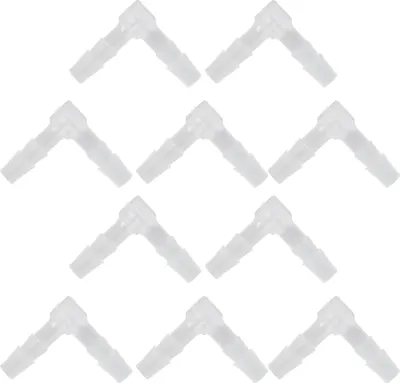 Obrázok produktu pre 10 ks koleno hadice Barb Plastová tvarovka 90 stupňov Rovnaký spojovací adaptér L pre akvárium 4 mm