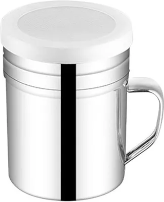 Produktbild von Silberner Puderzuckerstreuer für Cappuccino