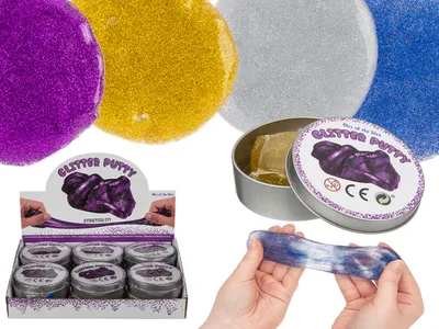 Produktbild von OOTB Glitzernde Knete in Dose ca. 60g