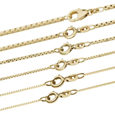 Produktbild von Goldkette Venezianerkette Halskette Breite 0,9 mm 50 cm 585 - 14 Karat Gold