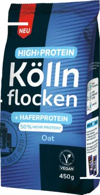 Produktbild von Kölln High Protein Köllnflocken Oat (450g Beutel) + usy Block