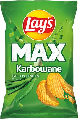 Obrázok produktu pre Lay's Max Crinkle zemiakové lupienky s príchuťou zelenej cibule 120 G