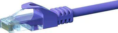 Image de Câble réseau CAT5e, U/UTP, 5 mètres, Viollett, 100% cuivre