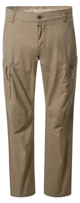 Produktbild von Timezone Stoffhose Gerades Bein Cargotaschen Verdeckter Zip Fly Größe: 40W / 34L