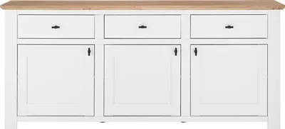 Produktbild von Sideboard Bristol - Pinie Weiß / Eiche Wotan