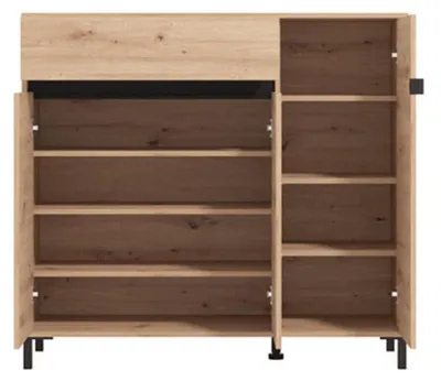 Produktbild von Orotelli - Schuhschrank, 119x40x110h cm Braun Eiche Astknoten, 1 Schublade